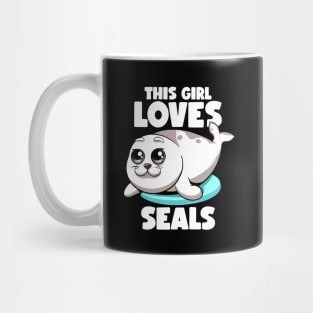 This Girl Loves Seals Fat Chubby Seal Lover Seals Sea Lion Mug